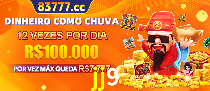 Banner do programa de recompensas Recomende para amigos do jj9, detalhando os bônus por convidar amigos, com prêmios que chegam a R$288.888.